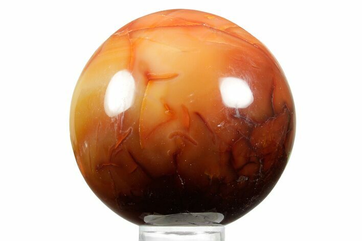 Colorful Carnelian Agate Sphere - Madagascar #361632
